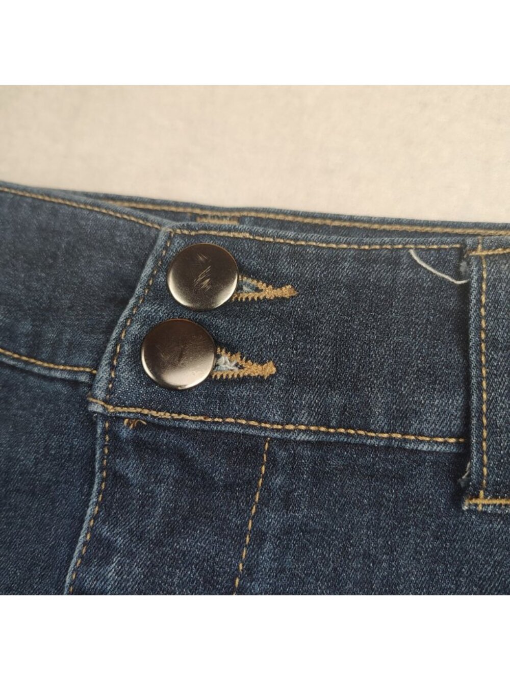 Christopher & Banks Denim Skirt Womens sz 10 Long Modest - Picture 5 of 9